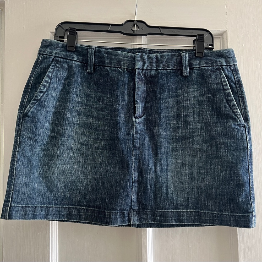Gap Trouser Cut Jean Skirt